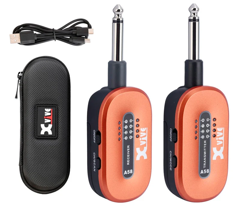 XVIVE A58 OR SISTEMA INALAMBRICO GUITARRA NARANJA