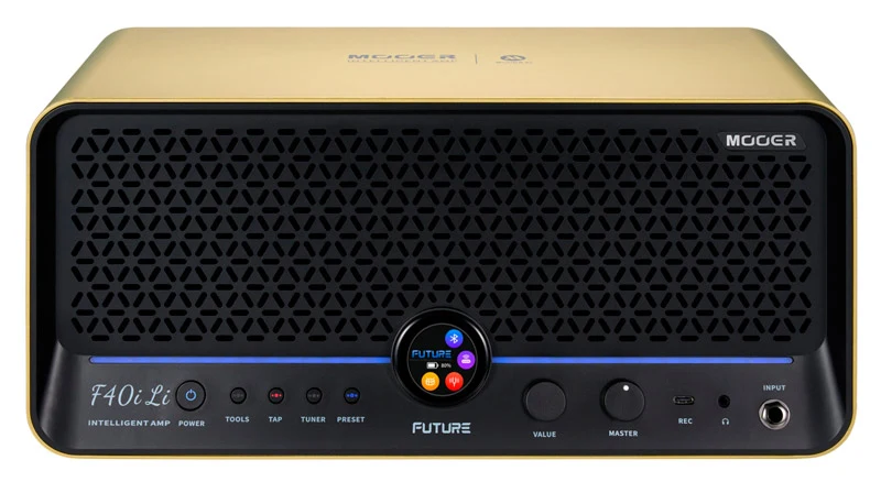 MOOER F40I LI GD AMPLIFICADOR GUITARRA CON BATERIA DORADO