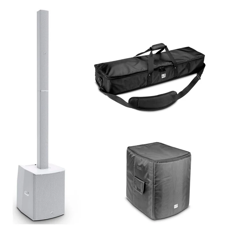 LD SYSTEMS -PACK- SISTEMA DE SONIDO MAUI 28 G2 W BLANCO CON FUNDAS PARA COLUMNA Y SUBWOOFER