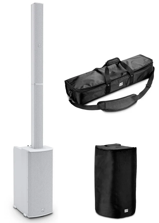 LD SYSTEMS -PACK- SISTEMA DE SONIDO MAUI 11 G2 W BLANCO CON FUNDAS PARA COLUMNA Y SUBWOOFER