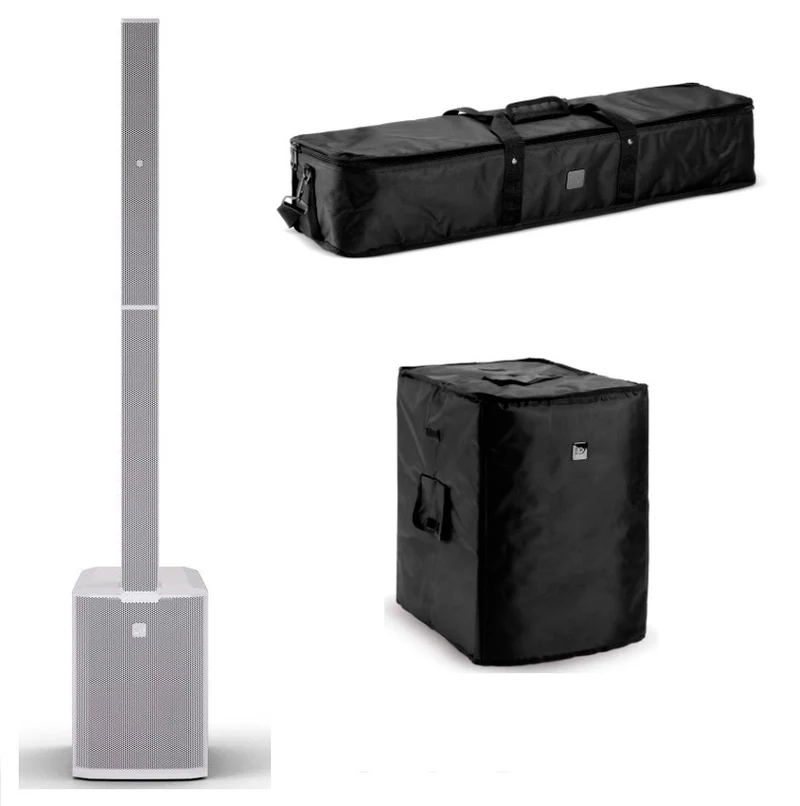 LD SYSTEMS -PACK- MAUI 28 G3 MIX W SISTEMA COMPACTO DE PA ACTIVO BLANCO + FUNDAS