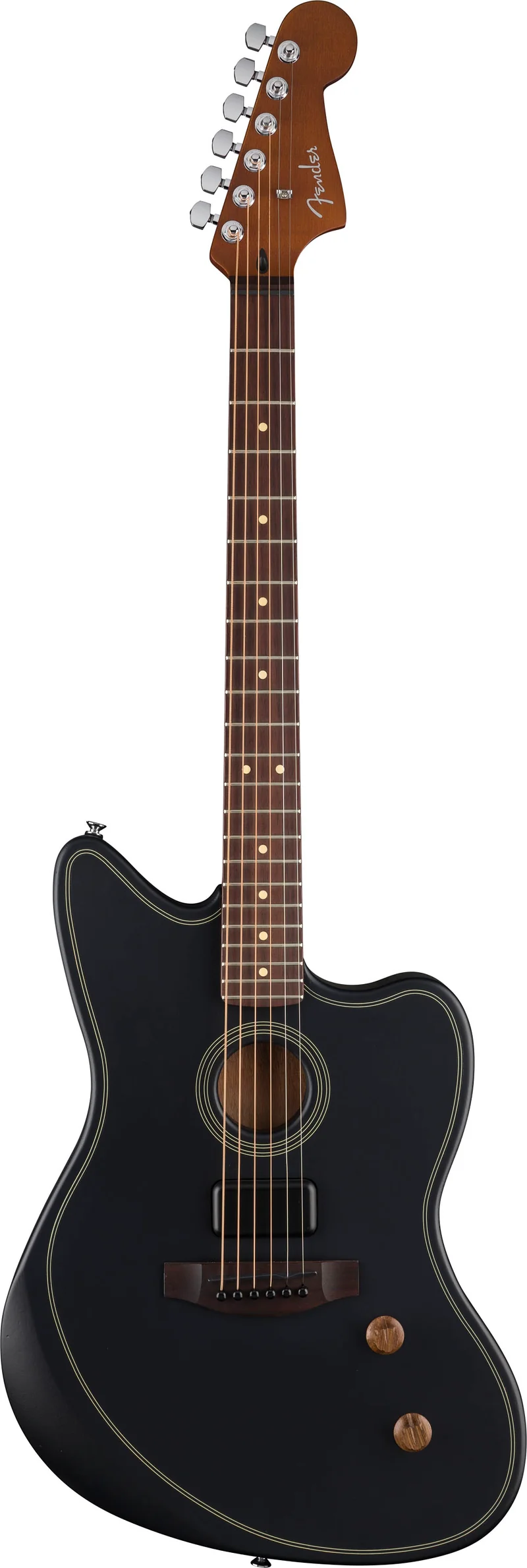 FENDER ACOUSTASONIC STANDARD JAZZMASTER GUITARRA ELECTROACUSTICA NEGRA