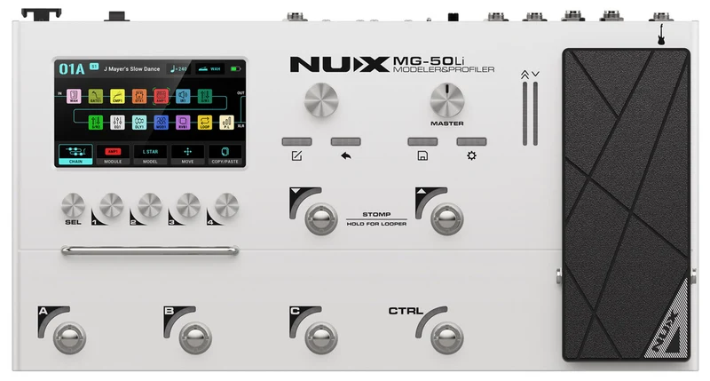 NUX MG50LI W PEDALERA MULTIEFECTOS BLANCA