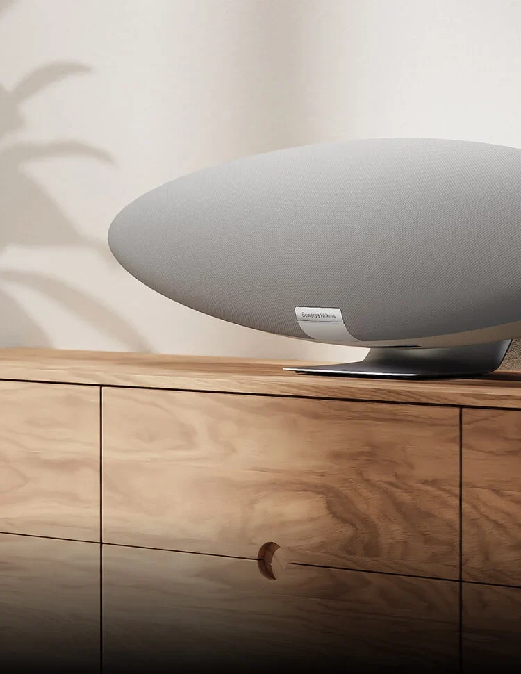 Zeppelin Bocina activa para musica con Airplay bluetooth y Alexa | Bowers