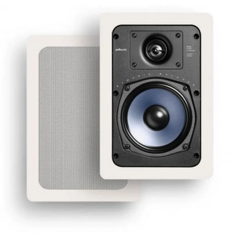 Polk RC55i (par) | Bocinas empotrables en pared | Instalación discreta, sonido claro y gran opción para cine en casa o audio distribuido | JMI Audio