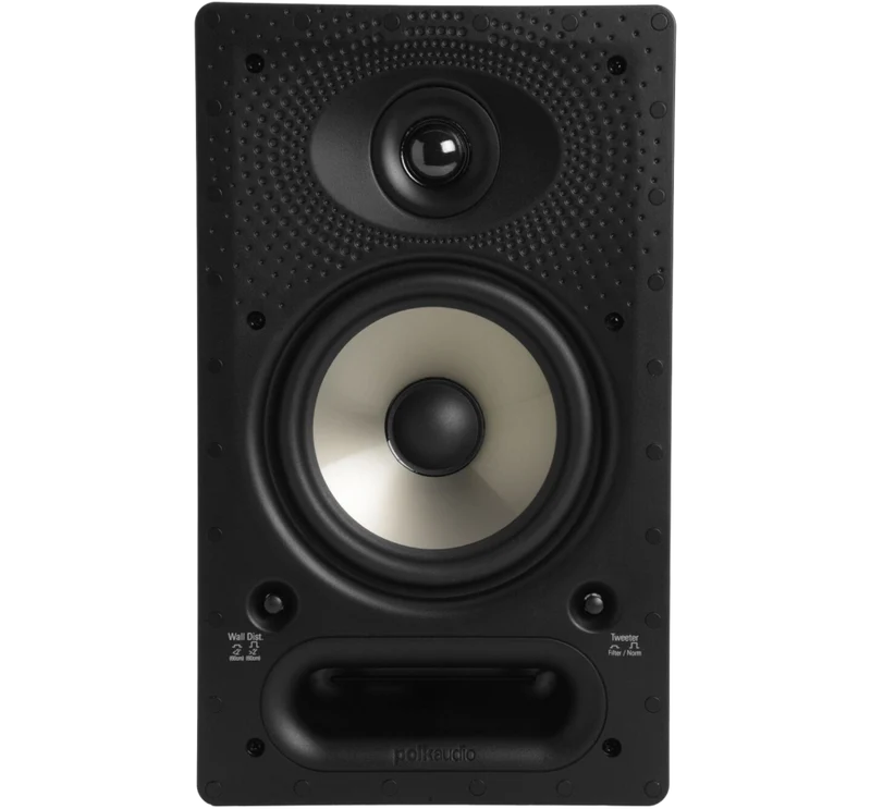 Polk 65-RT (par) | Bocinas empotrables en pared premium | Más llenado, mejor integración y cine en casa discreto de alto nivel | JMI Audio