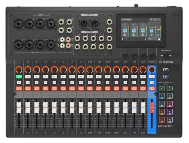 YAMAHA MGX16VB MESA DE MEZCLAS 16 CANALES NEGRA