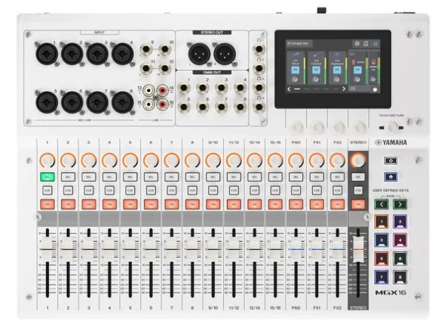 YAMAHA MGX16W MESA DE MEZCLAS 16 CANALES BLANCA