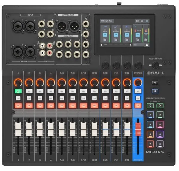 YAMAHA MGX12VB MESA DE MEZCLAS 12 CANALES NEGRA