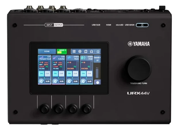 YAMAHA URX44VB INTERFAZ DE AUDIO USB C NEGRA