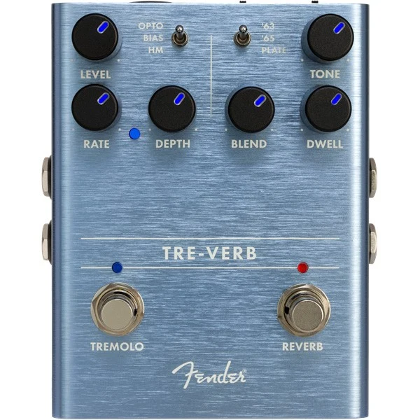 FENDER TRE-VERB DIGITAL PEDAL REVERB TREMOLO