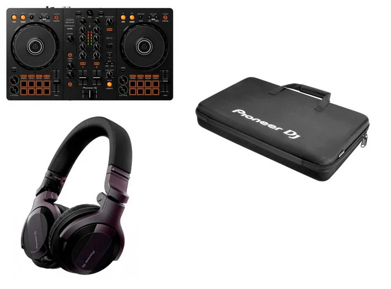 PIONEER DJ -PACK- DDJFLX4 CONTROLADOR + MALETA Y AURICULARES