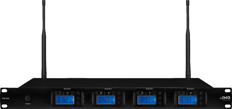 IMG TXS-646 RECEPTOR INALAMBRICO MULTIFRECUENCIA 4 CANALES