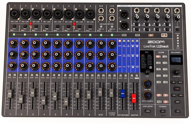 ZOOM L12 NEXT LIVETRAK MESA DE MEZCLAS