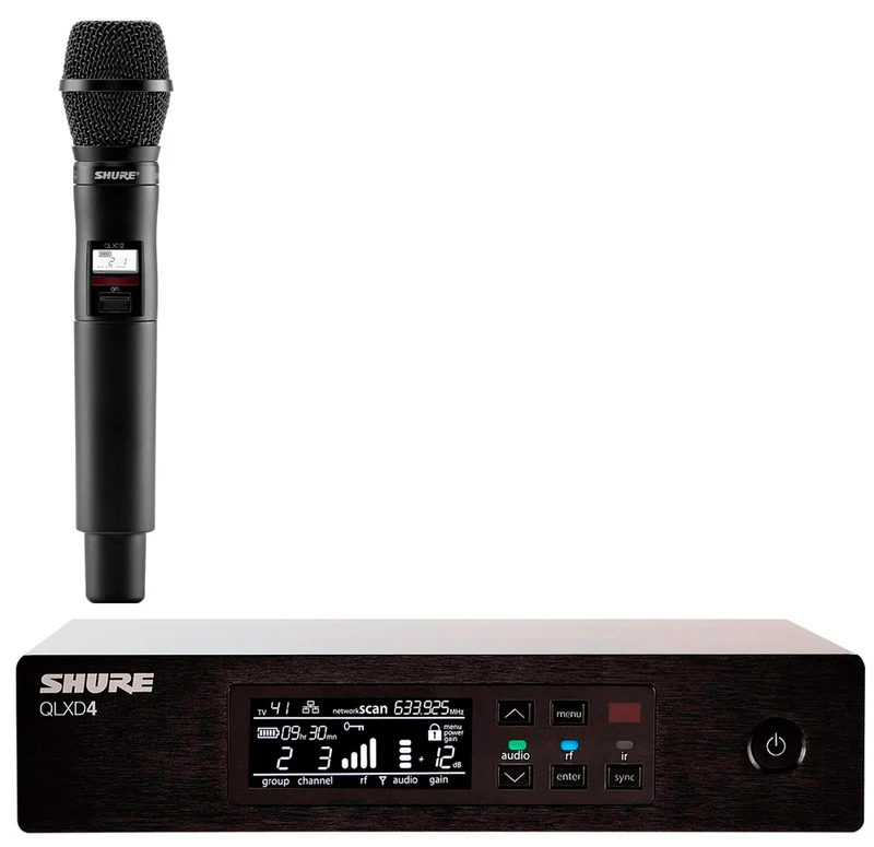 SHURE -PACK- QLXD4E RECEPTOR INALAMBRICO + QLXD2 SM87 H51 TRANSMISOR DE MANO
