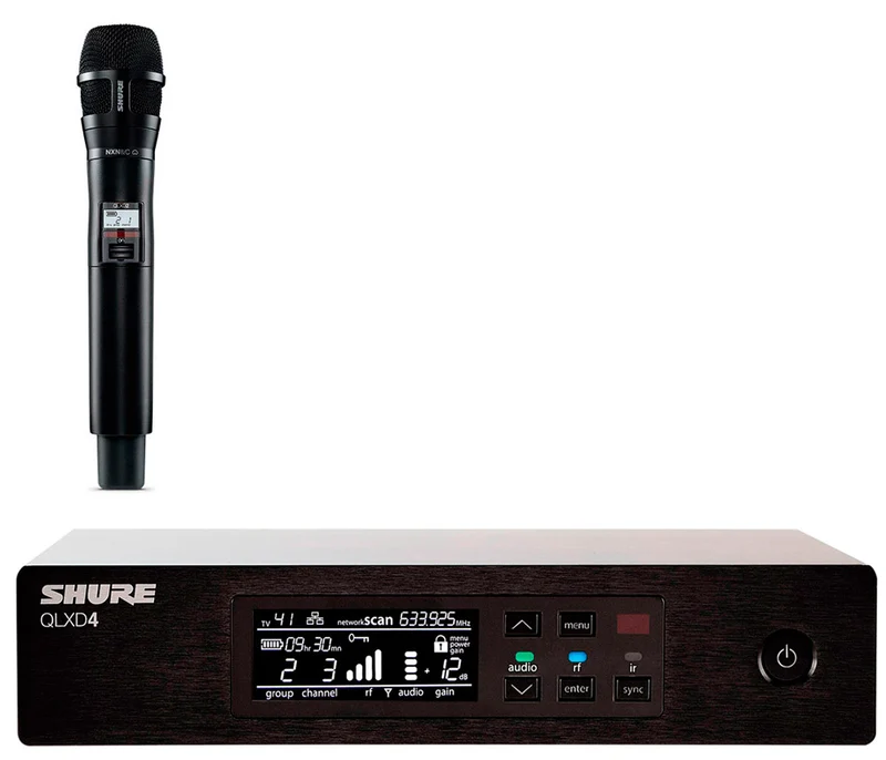 SHURE -PACK- QLXD4E RECEPTOR INALAMBRICO + QLXD2 N8CB H51 TRANSMISOR DE MANO