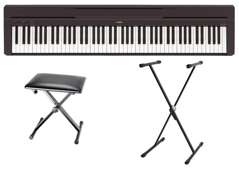 YAMAHA -PACK- P45B PIANO DIGITAL + SOPORTE TIJERA Y BANQUETA
