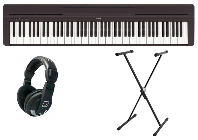 YAMAHA -PACK- P45B PIANO DIGITAL + SOPORTE TIJERA Y AURICULARES