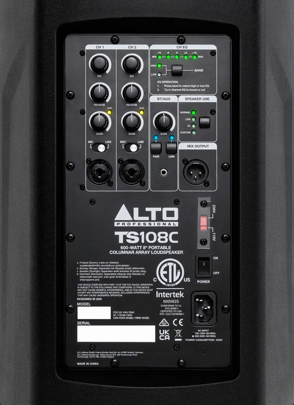 ALTO TS108C SISTEMA PA PORTATIL