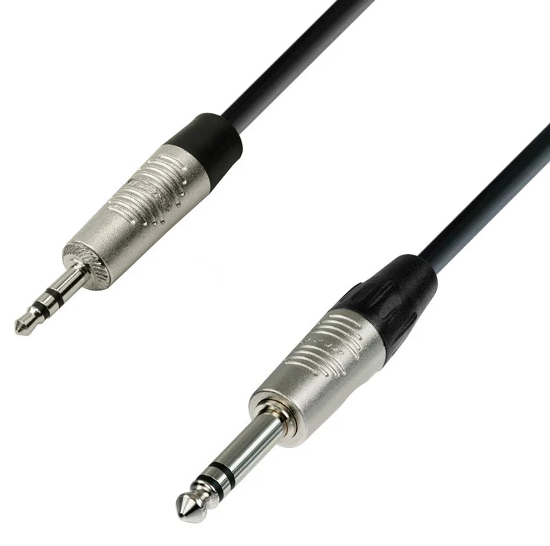 ADAM HALL K4BVW0300 CABLE MINIJACK ESTEREO A JACK ESTEREO 3 METROS