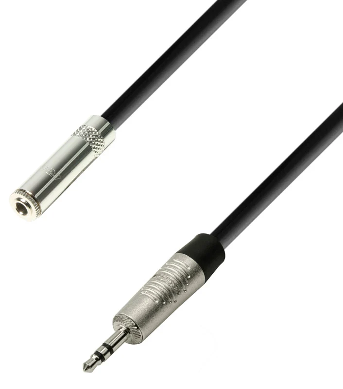 ADAM HALL K4BYW0600 CABLE EXTENSION AURICULARES MINIJACK HEMBRA A MINIJACK ESTEREO 6 METROS