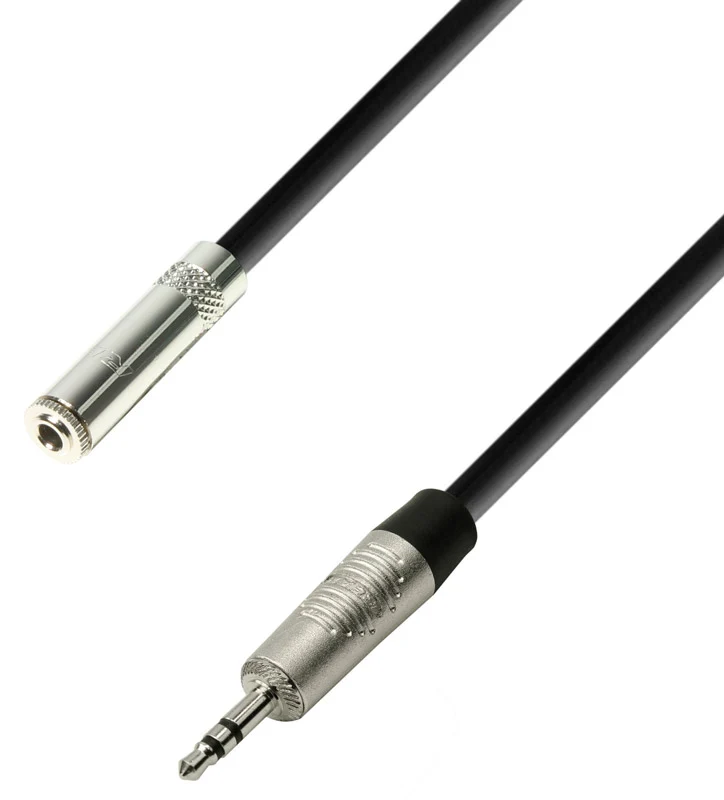 ADAM HALL K4BYW0300 CABLE EXTENSION AURICULARES MINIJACK HEMBRA A MINIJACK ESTEREO 3 METROS