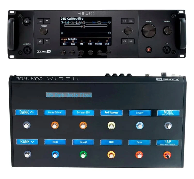 LINE 6 -PACK- HELIX RACK PROCESADOR MULTIEFECTOS GUITARRA + HELIX CONTROL