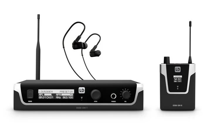 LD SYSTEMS U505 IEM HP SISTEMA INALAMBRICO DE MONITORAJE INEAR CON AURICULARES
