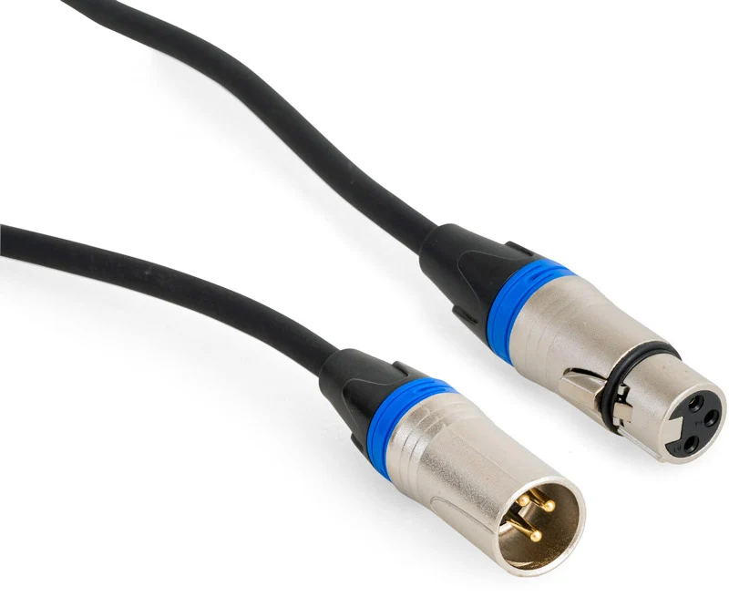 AUVISA 18-5590 CABLE MICROFONO XLR HEMBRA A XLR MACHO 0.60 METROS