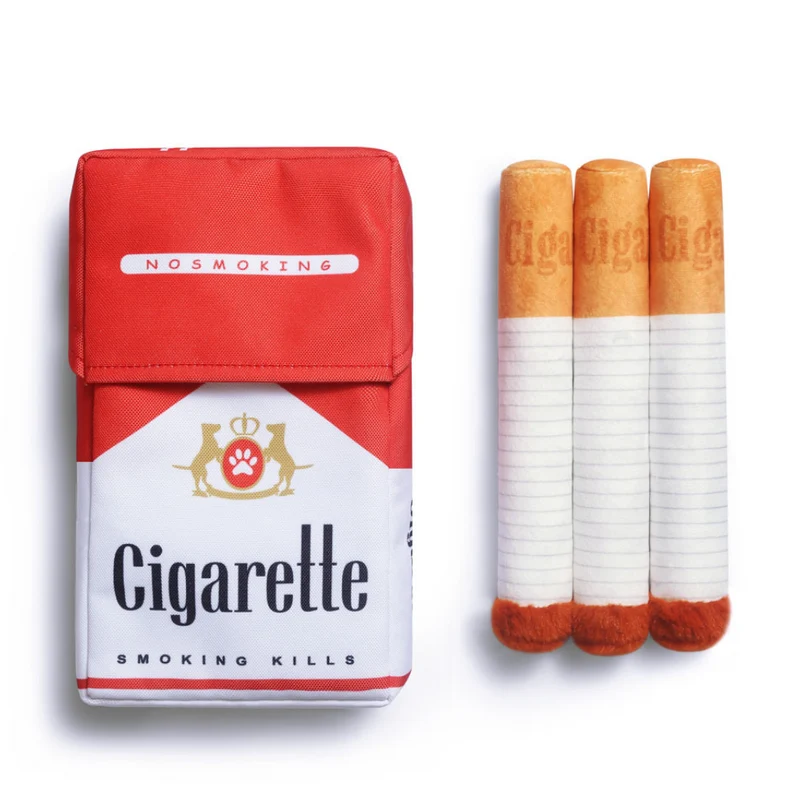 Miomu Juguete Interactivo para Perros, Diseño Cajetilla de Cigarrillos