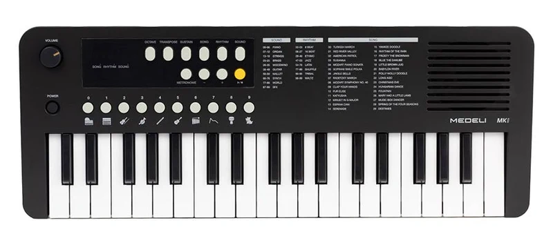 MEDELI MK1 BK TECLADO PORTATIL 37 TECLAS NEGRO