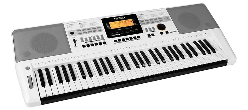 MEDELI A300W TECLADO PORTATIL 61 TECLAS BLANCO