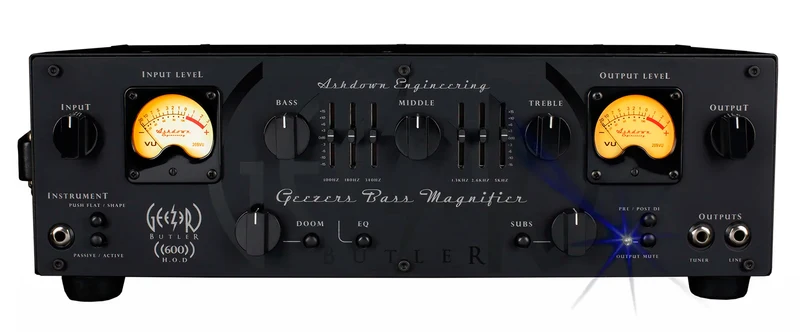 ASHDOWN HHOD600 CUSTOM SHOP HEAD OF DOOM GEEZER BUTLER AMPLIFICADOR CABEZAL BAJO