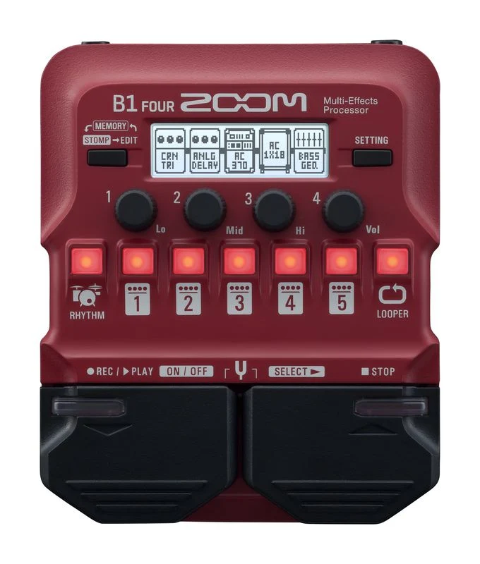 ZOOM B1 FOUR PEDALERA MULTIEFECTOS PARA BAJO