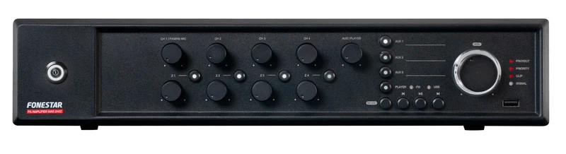 FONESTAR MAX-240Z AMPLIFICADOR DE MEGAFONIA MULTIZONA