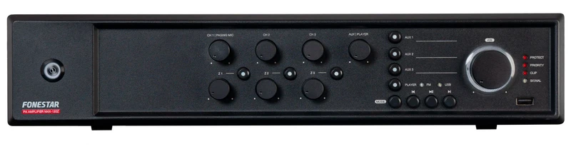 FONESTAR MAX-120Z AMPLIFICADOR DE MEGAFONIA MULTIZONA
