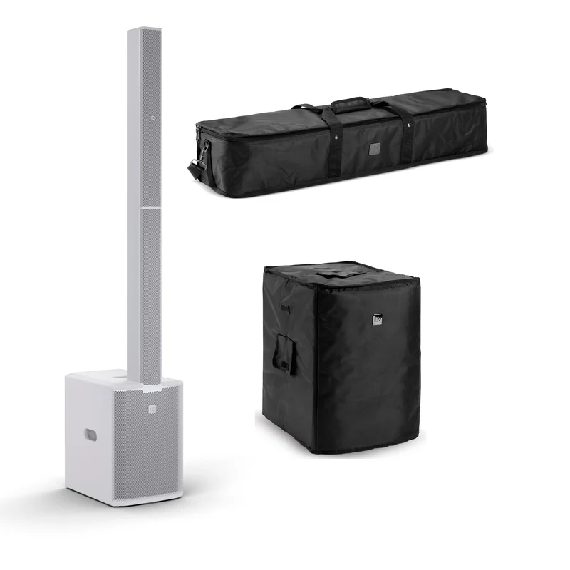 LD SYSTEMS -PACK- MAUI 28 G3 W SISTEMA COMPACTO DE PA ACTIVO BLANCO + FUNDAS
