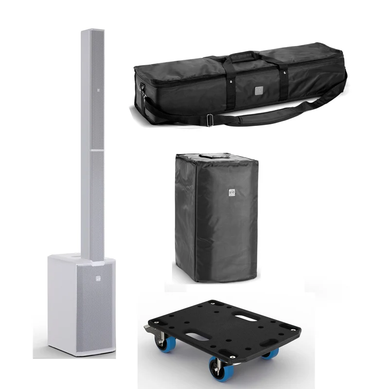 LD SYSTEMS -PACK- MAUI 11 G3 W SISTEMA COMPACTO DE PA ACTIVO BLANCO + FUNDAS Y PLATAFORMA