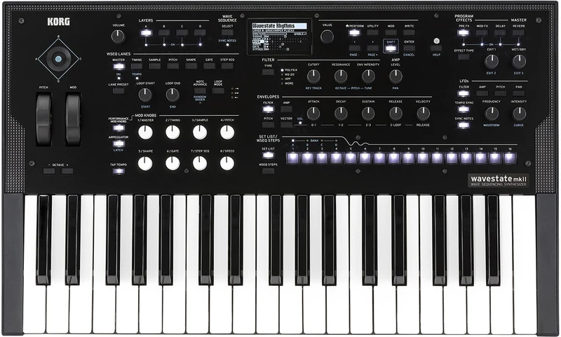 KORG WAVESTATE MKII TECLADO SINTETIZADOR DE SECUENCIA DE ONDAS