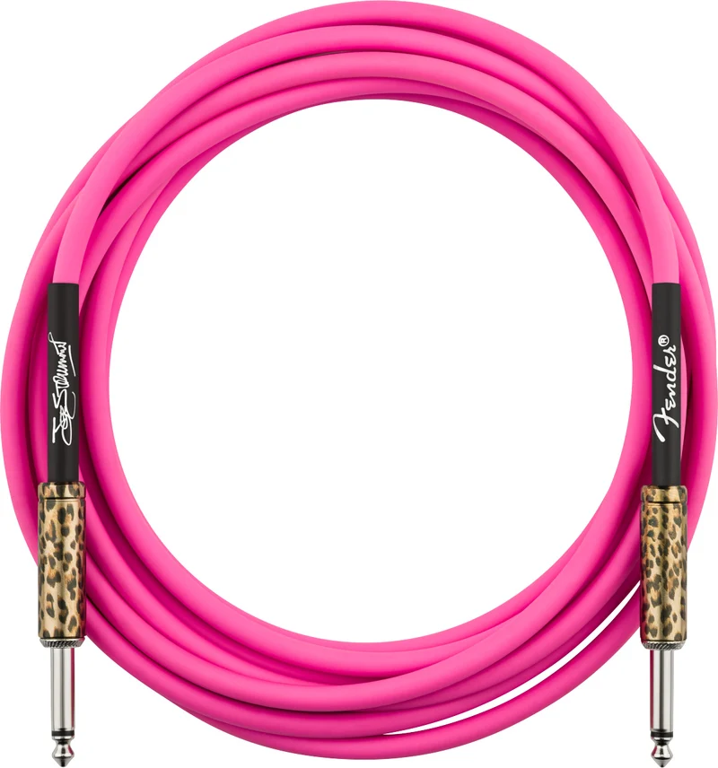 FENDER 0990810215 JOE STRUMMER CABLE INSTRUMENTO RECTO 4 METROS PINK LEOPARD