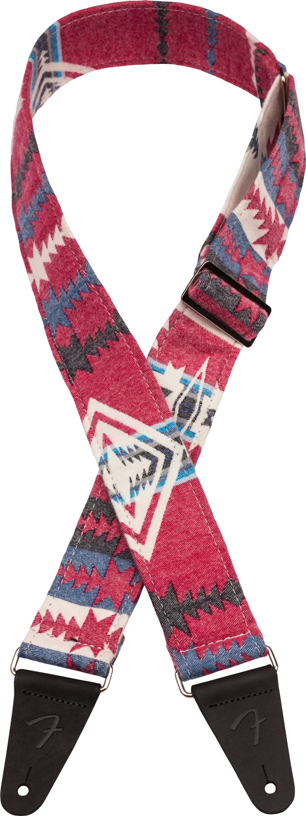 FENDER 0992132552 ZION STRAP CORREA GUITARRA RED AZTEC.