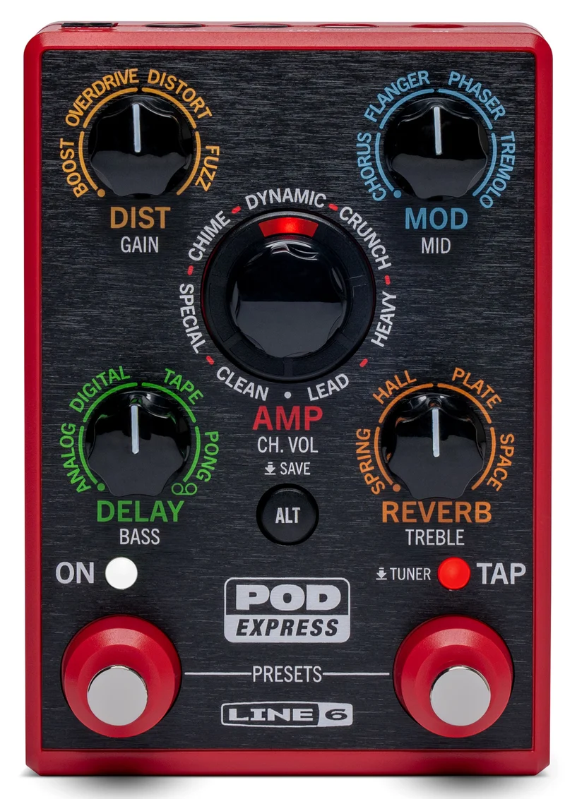 LINE 6 POD EXPRESS GT PEDALERA MULTIEFECTOS GUITARRA