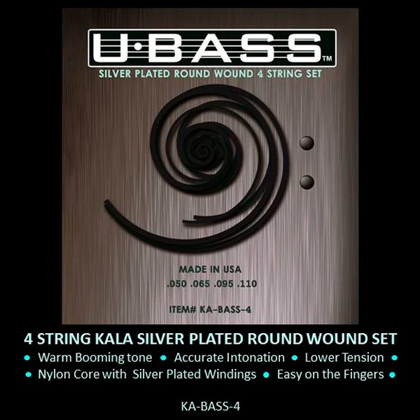 KALA KABASS4 UBASS METAL JUEGO CUERDAS UKELELE 50-110