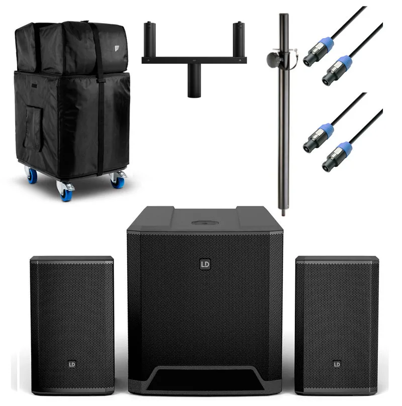 LD SYSTEMS -PACK- DAVE15 G4X SISTEMA COMPACTO DE PA ACTIVO + ACCESORIOS