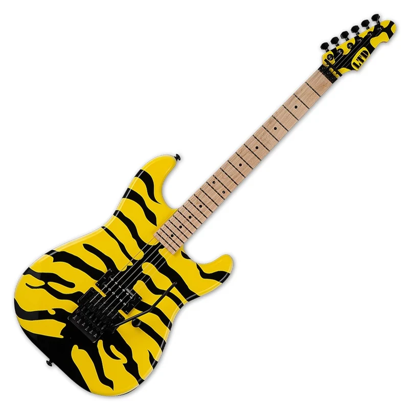 ESP LTD GL200MT YT GEORGE LYNCH GUITARRA ELECTRICA YELLOW WITH TIGER GRAPHIC