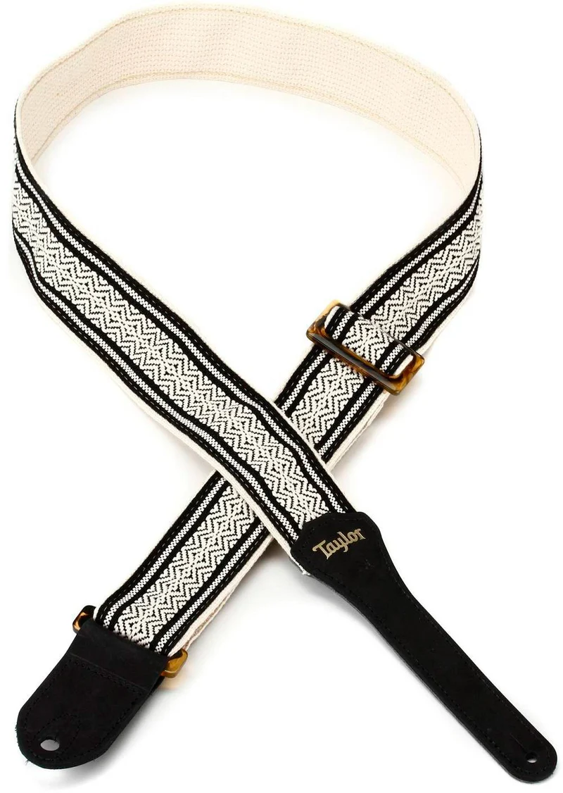TAYLOR 4015-20 ACADEMY JACQUARD COTTON CORREA GUITARRA BLANCO NEGRO