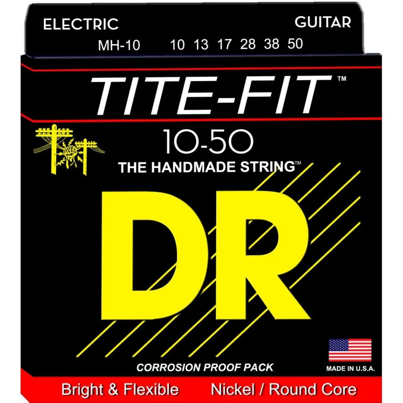 DR MH-10 TITE FIT JUEGO CUERDAS GUITARRA ELECTRICA 010-050.