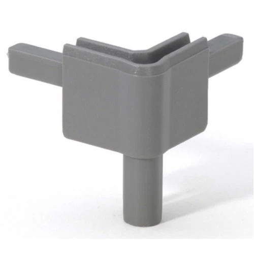 ADAM HALL Q4502FMG ESQUINA PARA PERFIL DE TAPA HEMBRA GRIS