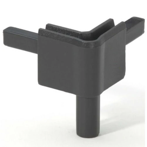 ADAM HALL Q4502FDG ESQUINA PARA PERFIL DE TAPA HEMBRA GRIS OSCURA