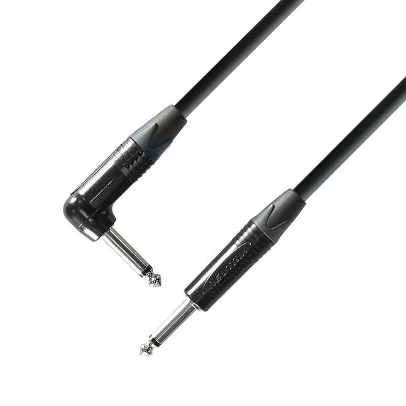 ADAM HALL K5IPR0600 CABLE INSTRUMENTO NEUTRIK 6.3 MM JACK MONO A 6.3 MM ACODADO JACK MONO 6 METROS